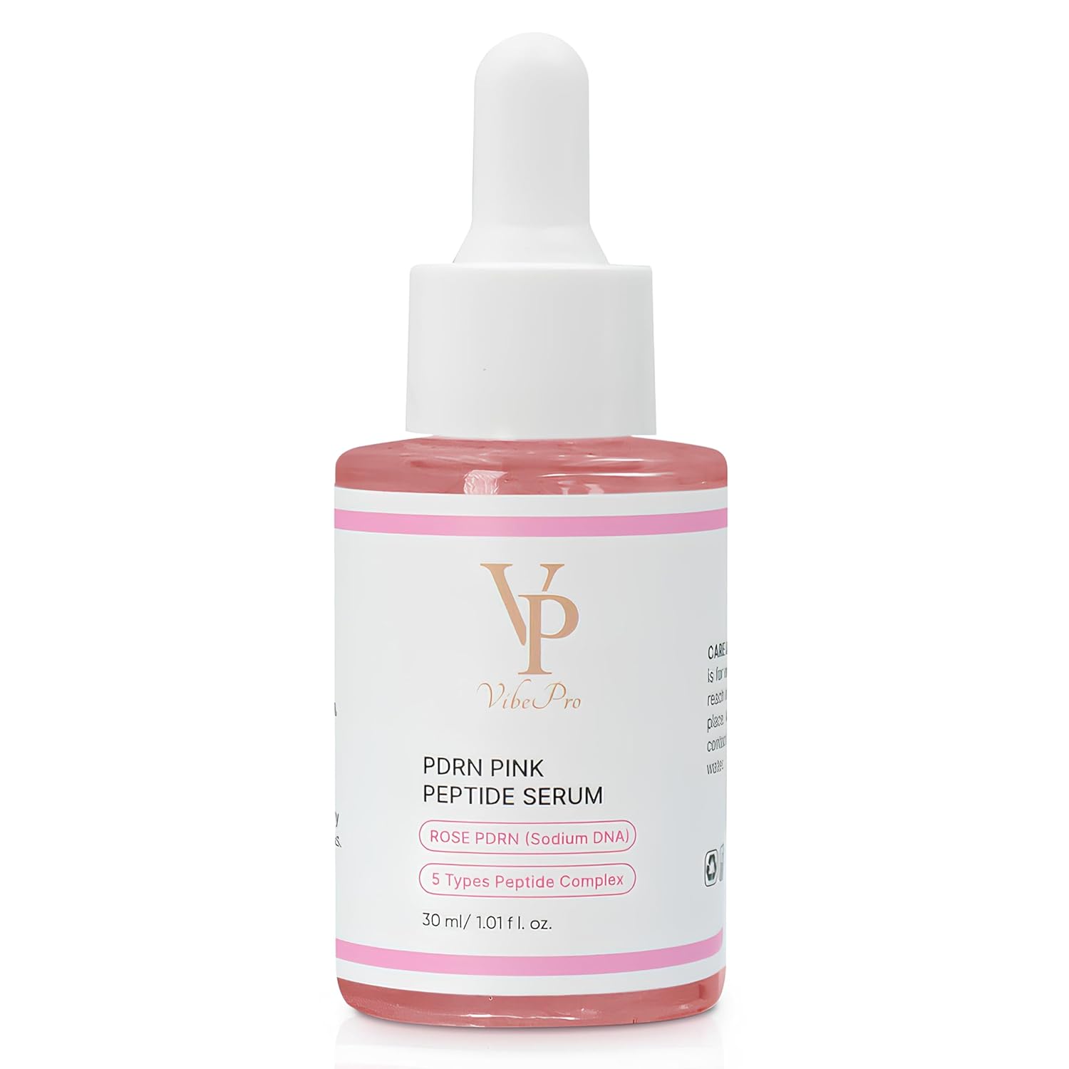 Rose PDRN Pink Peptide Glow Serum, Anti-Aging Face Treatment with 5 Types of Peptide Complex, Dark Spot Correction, Collagen Boosting, 30ml Visit the VibePro Store